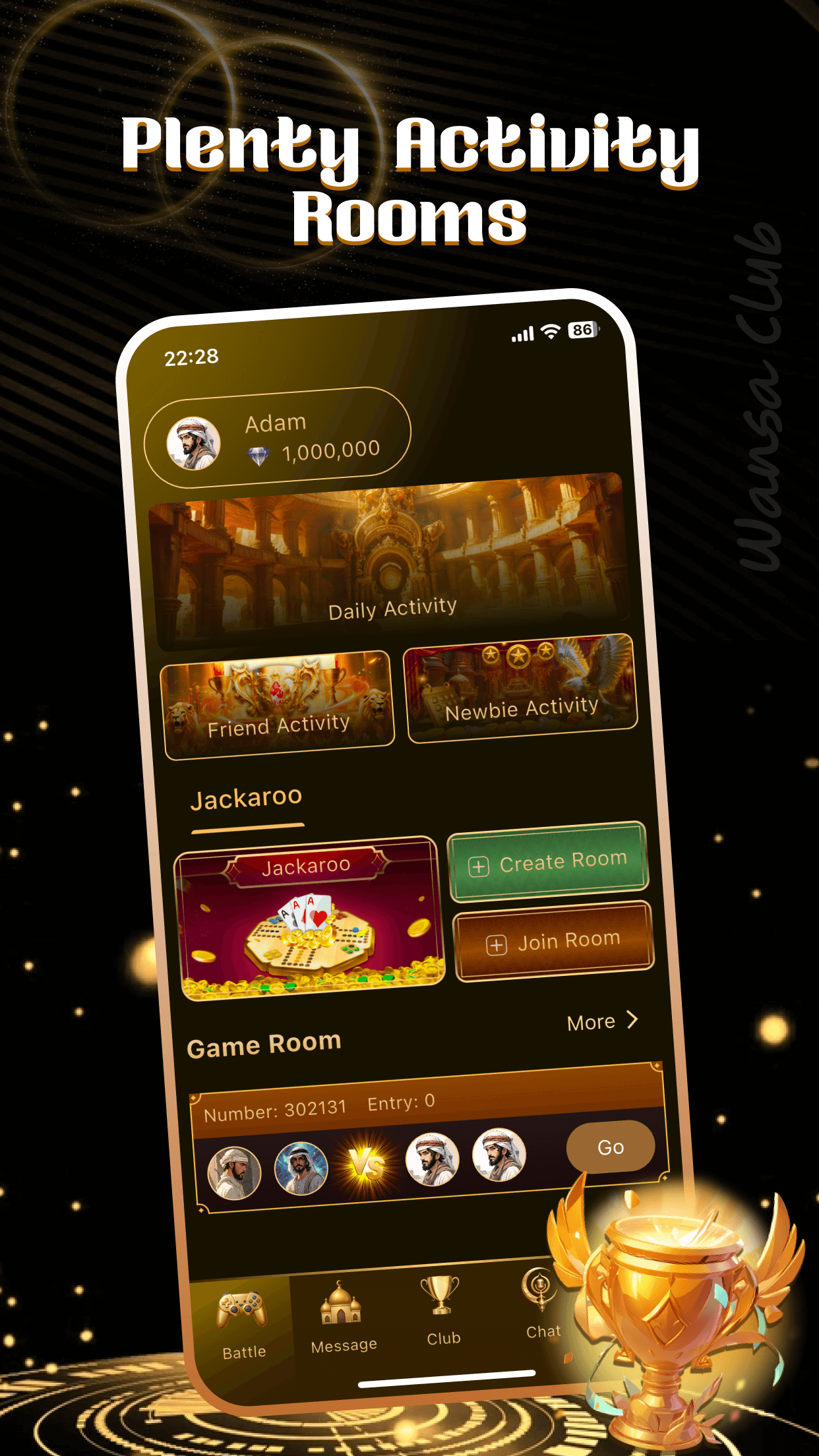 Wansa Club App Screenshot 1
